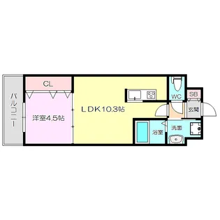 セノアタワー新大阪【3階】の間取り