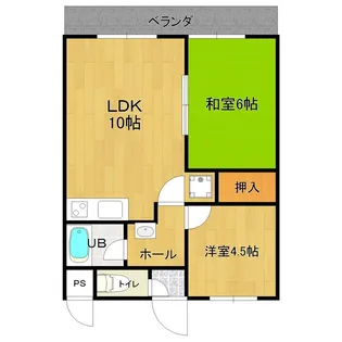 エステートマンション【3階】の間取り