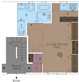 LIBERTE(リベルテ)A棟【1階】の間取り