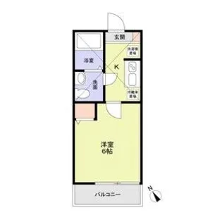 アザーレ・キュリオス横浜【1階】の間取り