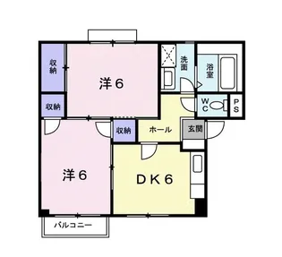 サンハイムB【2階】の間取り