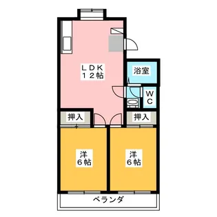 セジュールK【1階】の間取り