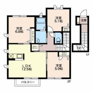 K.Tタウン【2階】の間取り
