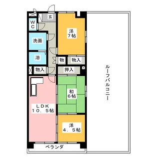 レジデンスエーワン【2階】の間取り