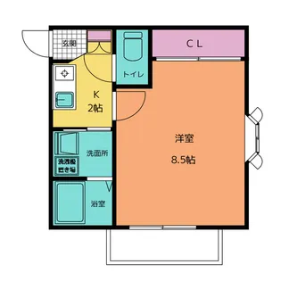 D.C.Yamabiko【1階】の間取り