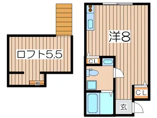 プリマ十六番館【2階】の間取り