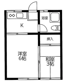 コーポ中山【2階】の間取り