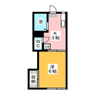 1Kの間取り画像