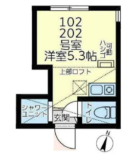 ユナイト白楽レオノールの杜【2階】の間取り