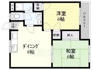サングレード高槻【2階】の間取り