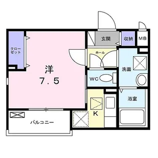 サンレーベ東垣外【1階】の間取り