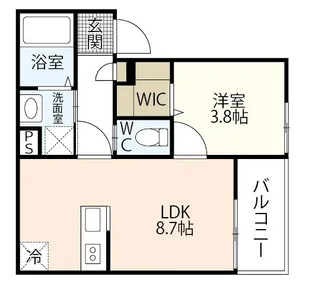 岡山県岡山市北区船頭町【アパート】の間取り