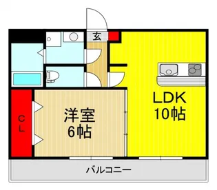 アンジェリーナ【2階】の間取り