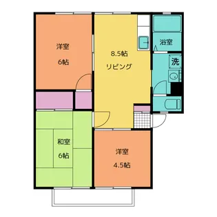 ヴィラ若芝【2階】の間取り