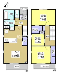 静岡県浜松市中央区富塚町【一戸建】の間取り