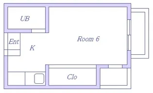 ジュネ壱番館【2階】の間取り