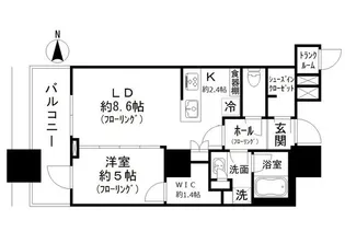 パークシティ大崎 ザ タワー【6階】の間取り