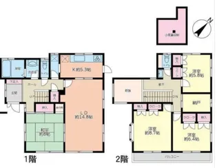 千葉県柏市柏【一戸建】の間取り