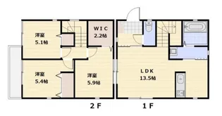 埼玉県蕨市中央6【一戸建】の間取り