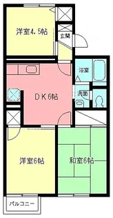 神奈川県小田原市曽比【アパート】の間取り