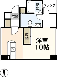 レガシービル【4階】の間取り