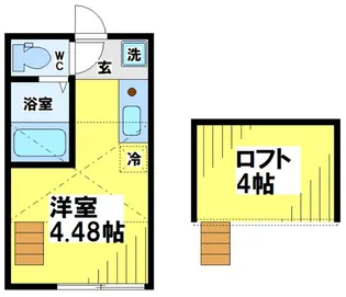 東京都世田谷区北烏山1【アパート】の間取り