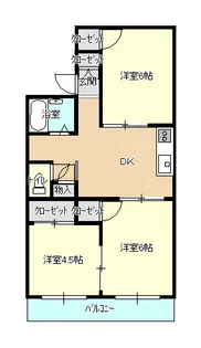 AKコーポ【2階】の間取り