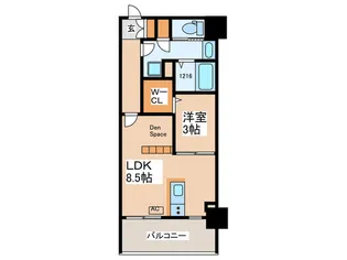 ラ・ペーシュ天王寺【5階】の間取り