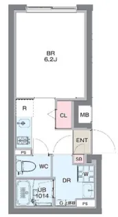 コンポジット清澄ウエスト【1階】の間取り