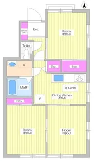 ル・ソレイユ上野毛【1階】の間取り