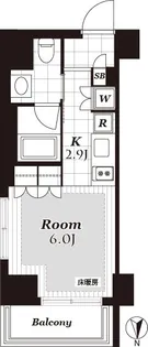 レジデンシャルステート白金【5階】の間取り