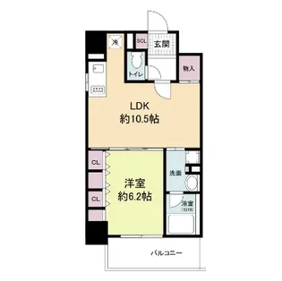 アプリーレ堺筋本町【2階】の間取り