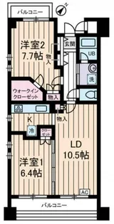 東京都大田区千鳥1【マンション】の間取り