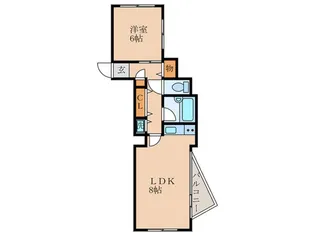 コア・イ-スト【1階】の間取り