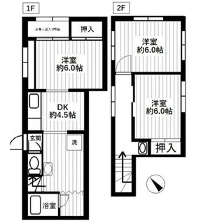 東京都江東区枝川1【一戸建】の間取り