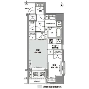 東京都港区芝2【マンション】の間取り