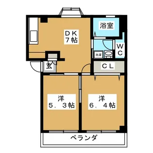 幸レジデンス【2階】の間取り