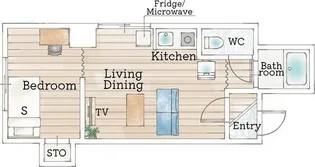 パークヒルズ美園【3階】の間取り