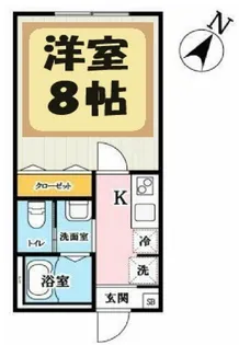 埼玉県蕨市錦町4【アパート】の間取り