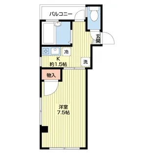 青木マンションII【1階】の間取り