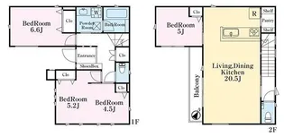 東京都杉並区南荻窪1【一戸建】の間取り