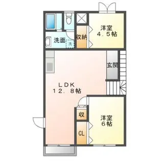 サンセール上道【1階】の間取り