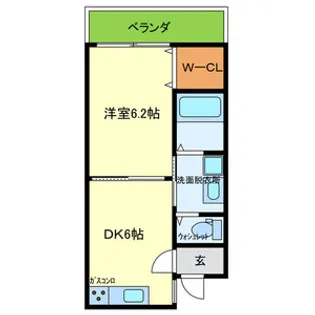 大阪府大阪市生野区小路東3【アパート】の間取り