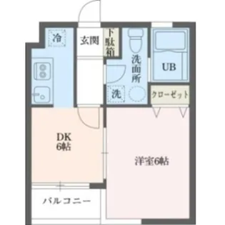ウィンベルデュエット恵比寿4【1階】の間取り