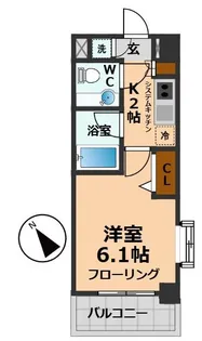 東京都杉並区下高井戸2【マンション】の間取り