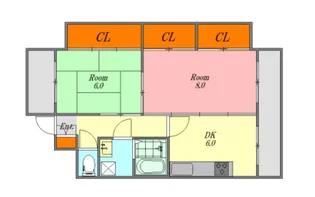 広島県広島市東区牛田早稲田1【マンション】の間取り