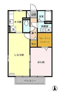 サニーコーポ富士見C【2階】の間取り