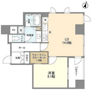 LaSante麹町【10階】の間取り