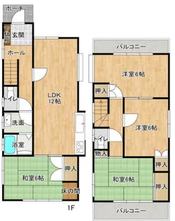 兵庫県神戸市西区玉津町高津橋【一戸建】の間取り