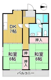 パークマンション諏訪【1階】の間取り
